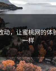 一个小改动，让蜜桃网的体验立刻不一样