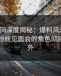 秘语空间深度揭秘：爆料风波背后，网红在粉丝见面会的角色彻底令人意外